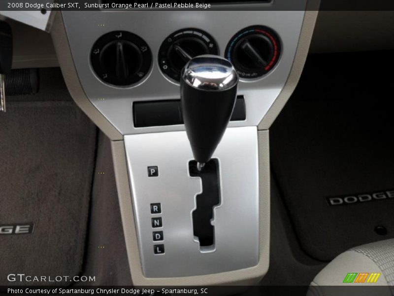 Sunburst Orange Pearl / Pastel Pebble Beige 2008 Dodge Caliber SXT