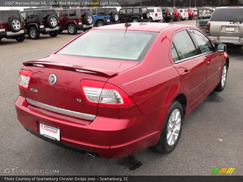 Vivid Red Metallic / Medium Light Stone 2007 Mercury Milan V6