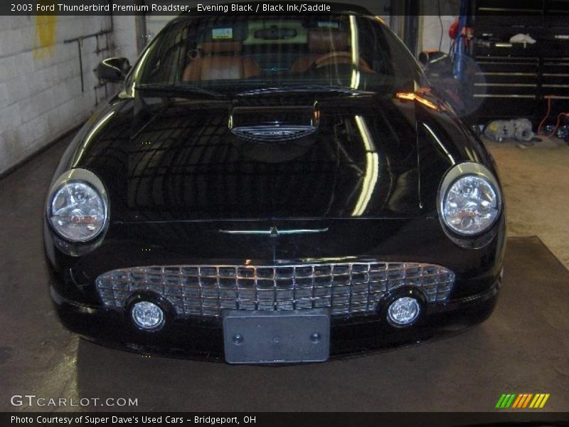 Evening Black / Black Ink/Saddle 2003 Ford Thunderbird Premium Roadster