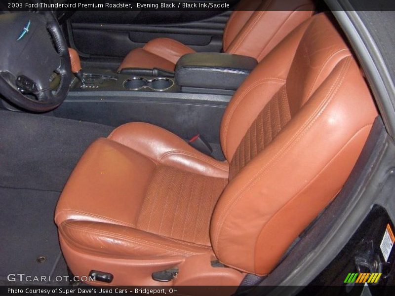 Evening Black / Black Ink/Saddle 2003 Ford Thunderbird Premium Roadster
