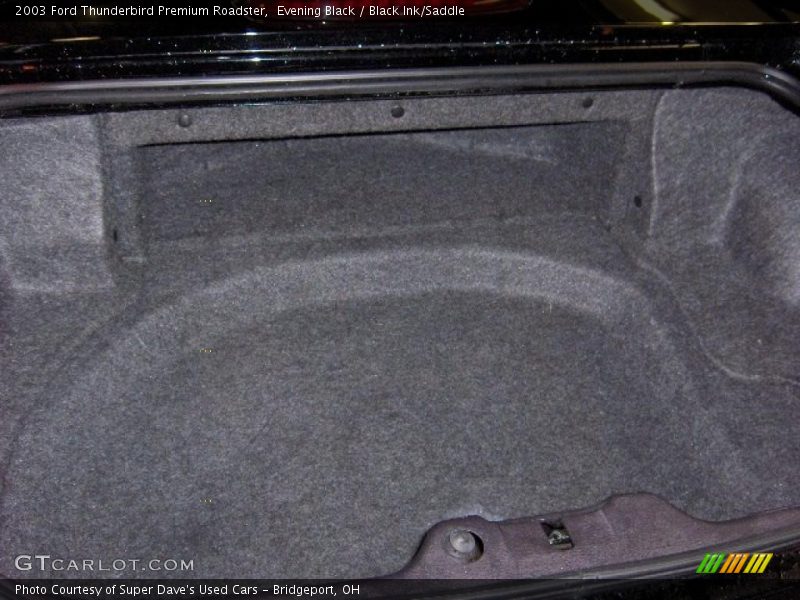 Evening Black / Black Ink/Saddle 2003 Ford Thunderbird Premium Roadster