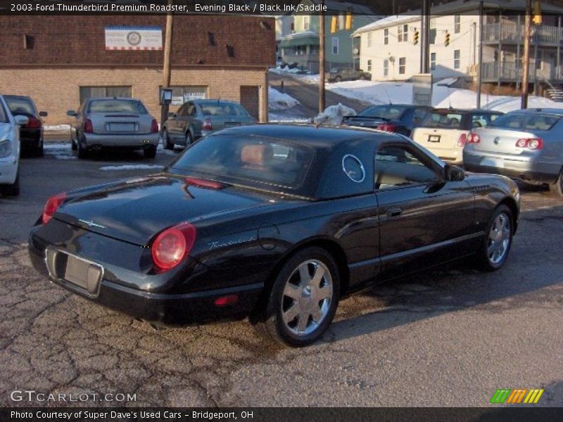 Evening Black / Black Ink/Saddle 2003 Ford Thunderbird Premium Roadster