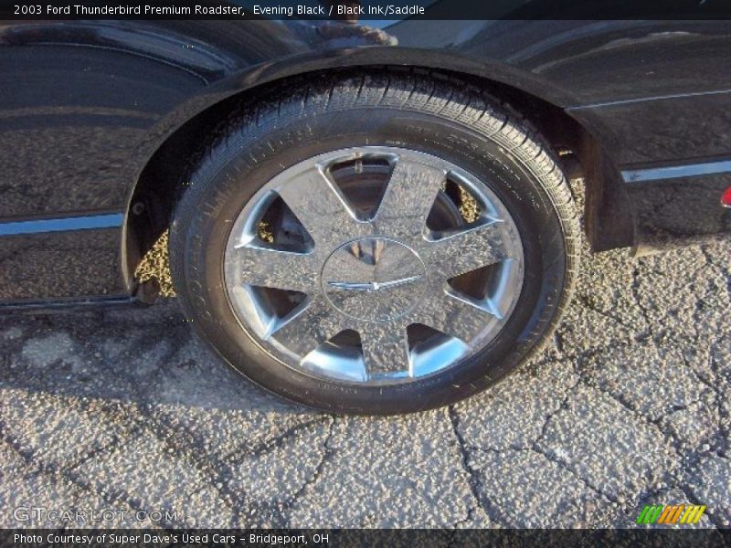 Evening Black / Black Ink/Saddle 2003 Ford Thunderbird Premium Roadster