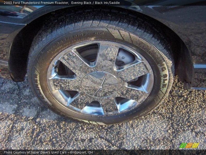 Evening Black / Black Ink/Saddle 2003 Ford Thunderbird Premium Roadster