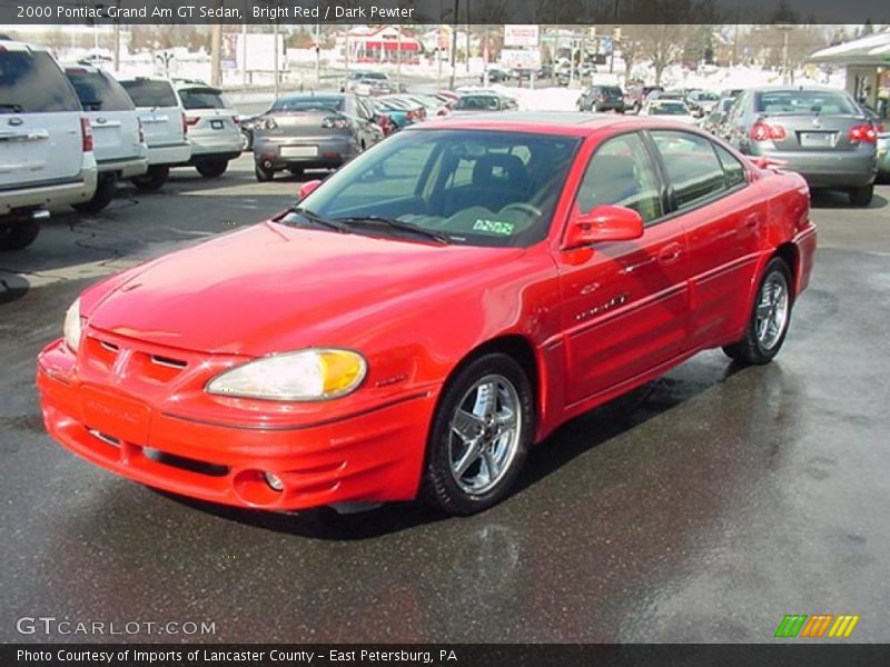 Bright Red / Dark Pewter 2000 Pontiac Grand Am GT Sedan