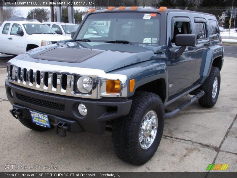 Slate Blue Metallic / Ebony Black 2007 Hummer H3