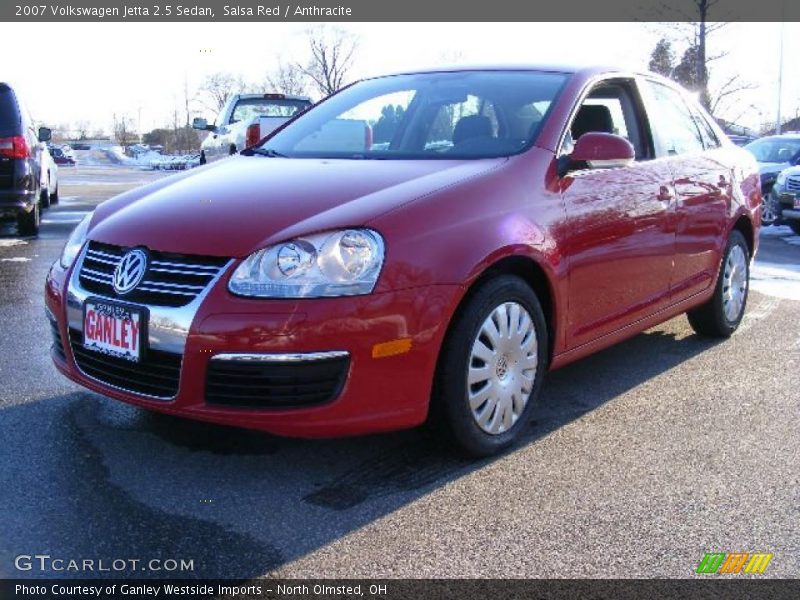 Salsa Red / Anthracite 2007 Volkswagen Jetta 2.5 Sedan