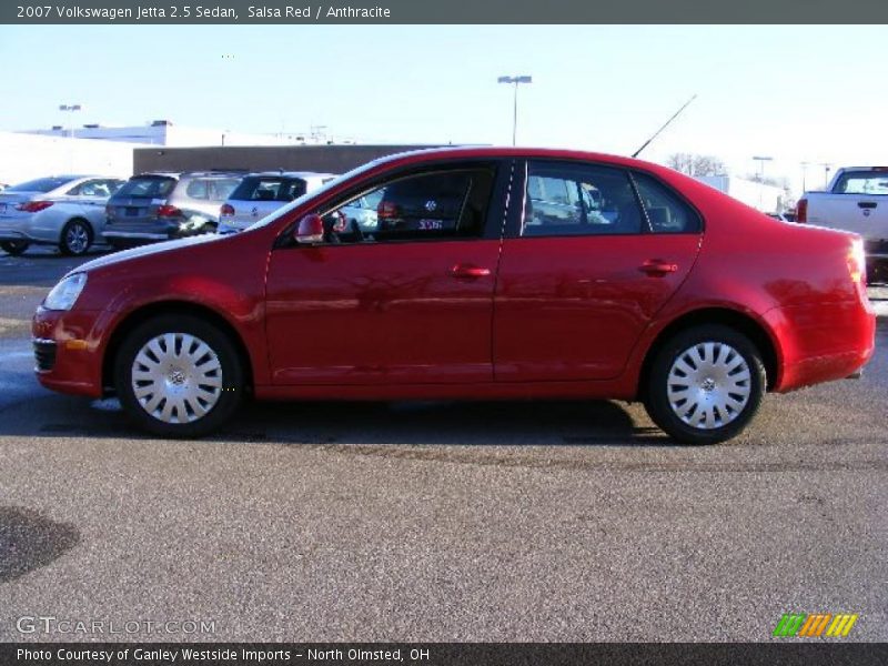 Salsa Red / Anthracite 2007 Volkswagen Jetta 2.5 Sedan