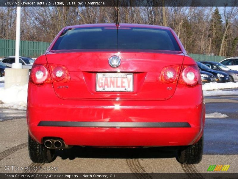 Salsa Red / Anthracite 2007 Volkswagen Jetta 2.5 Sedan