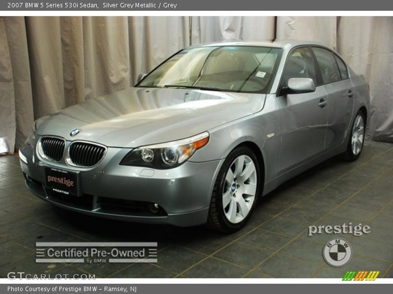 Silver Grey Metallic / Grey 2007 BMW 5 Series 530i Sedan