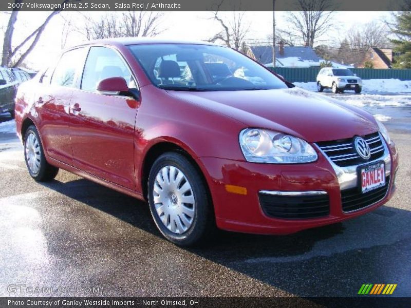 Salsa Red / Anthracite 2007 Volkswagen Jetta 2.5 Sedan