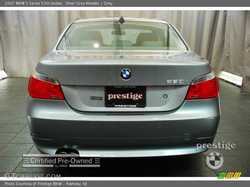 Silver Grey Metallic / Grey 2007 BMW 5 Series 530i Sedan