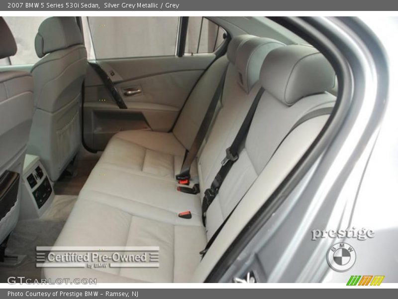 Silver Grey Metallic / Grey 2007 BMW 5 Series 530i Sedan