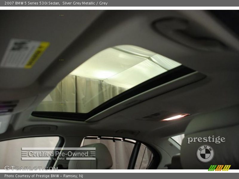 Silver Grey Metallic / Grey 2007 BMW 5 Series 530i Sedan