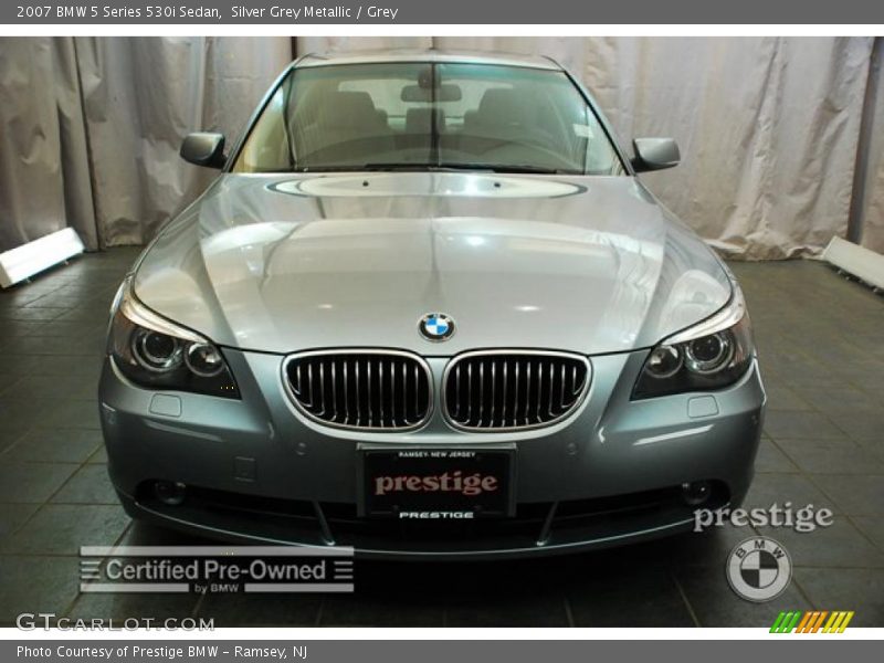 Silver Grey Metallic / Grey 2007 BMW 5 Series 530i Sedan