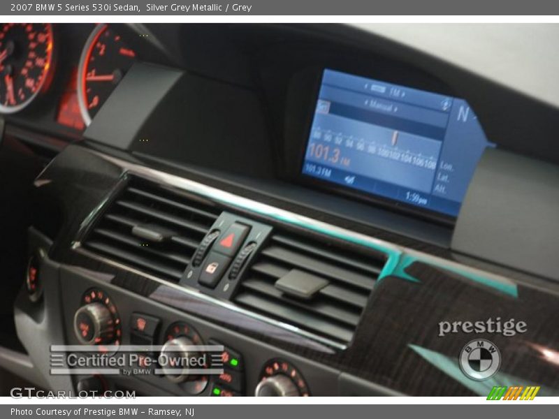 Silver Grey Metallic / Grey 2007 BMW 5 Series 530i Sedan