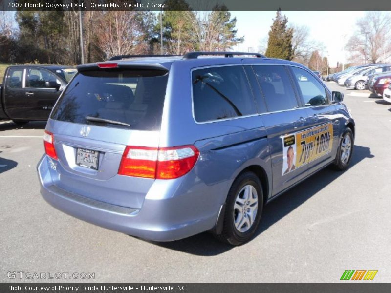 Ocean Mist Metallic / Gray 2007 Honda Odyssey EX-L