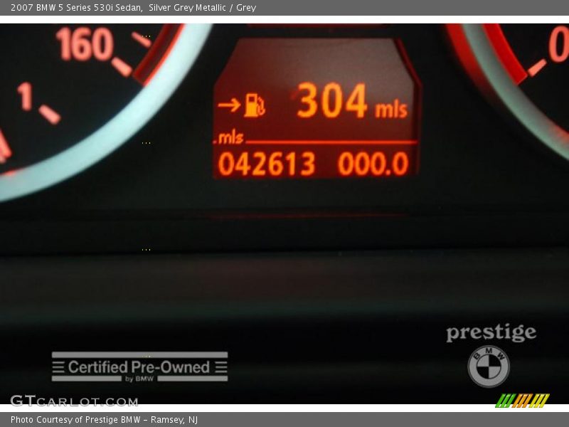 Silver Grey Metallic / Grey 2007 BMW 5 Series 530i Sedan