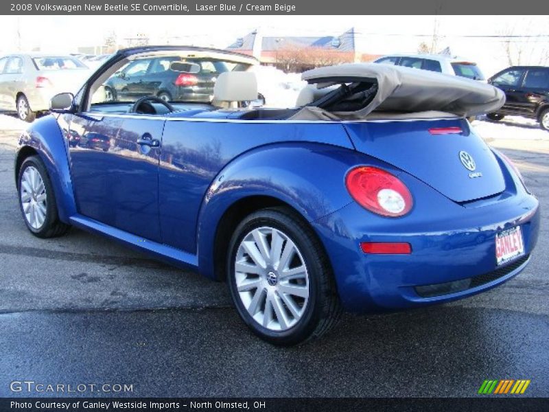 Laser Blue / Cream Beige 2008 Volkswagen New Beetle SE Convertible