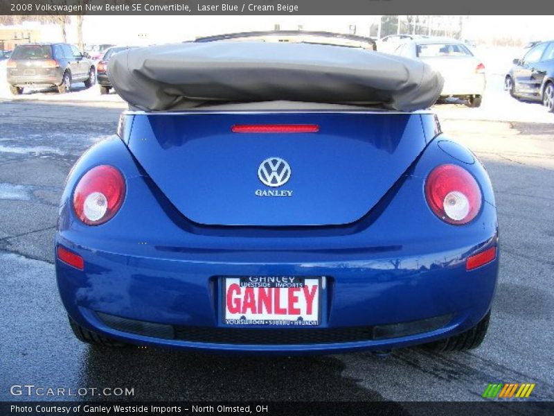 Laser Blue / Cream Beige 2008 Volkswagen New Beetle SE Convertible
