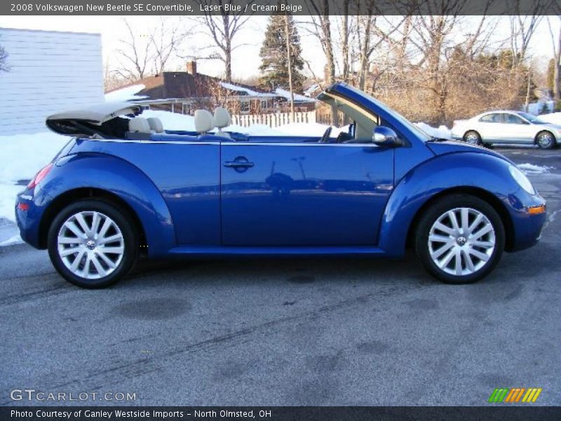 Laser Blue / Cream Beige 2008 Volkswagen New Beetle SE Convertible