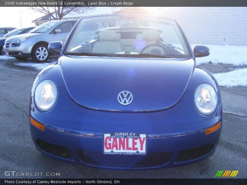 Laser Blue / Cream Beige 2008 Volkswagen New Beetle SE Convertible