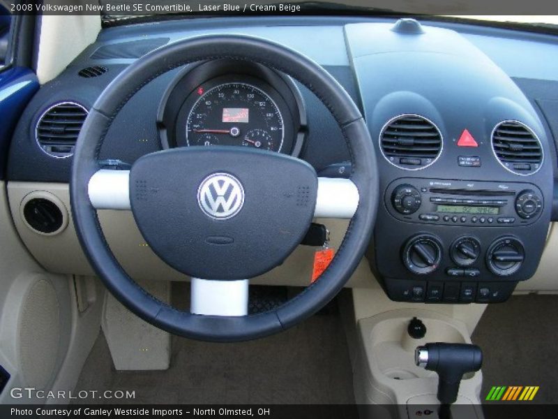 Laser Blue / Cream Beige 2008 Volkswagen New Beetle SE Convertible