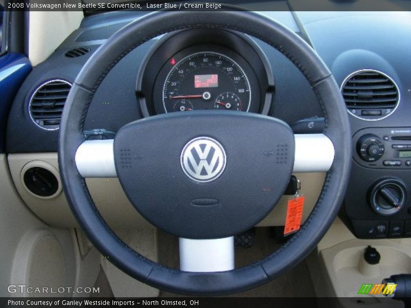Laser Blue / Cream Beige 2008 Volkswagen New Beetle SE Convertible