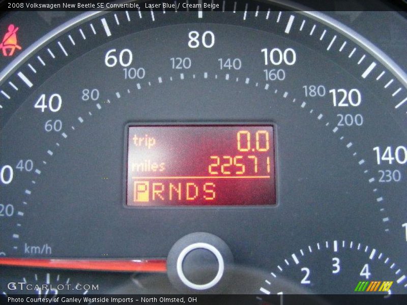 Laser Blue / Cream Beige 2008 Volkswagen New Beetle SE Convertible