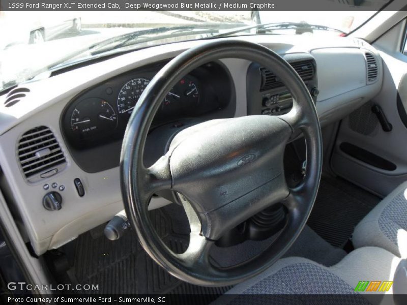 Deep Wedgewood Blue Metallic / Medium Graphite 1999 Ford Ranger XLT Extended Cab