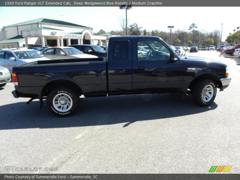 Deep Wedgewood Blue Metallic / Medium Graphite 1999 Ford Ranger XLT Extended Cab
