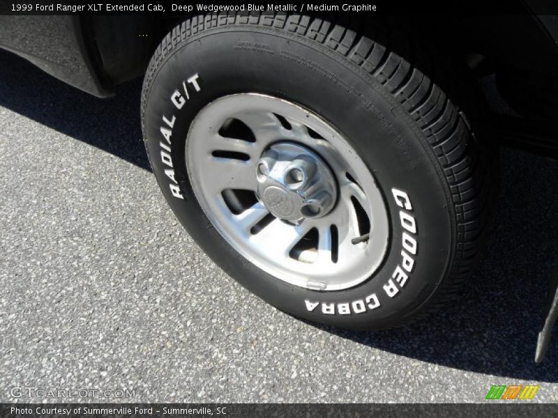 Deep Wedgewood Blue Metallic / Medium Graphite 1999 Ford Ranger XLT Extended Cab