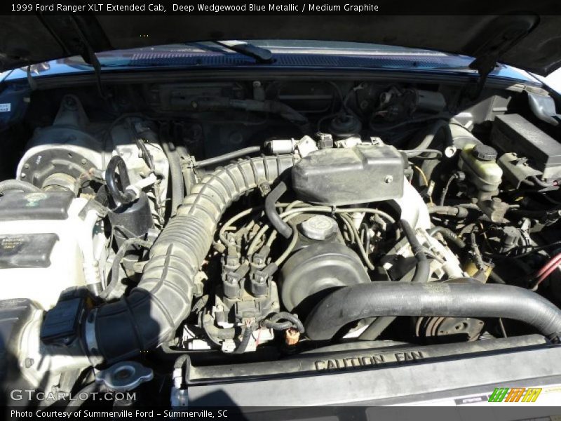 Deep Wedgewood Blue Metallic / Medium Graphite 1999 Ford Ranger XLT Extended Cab