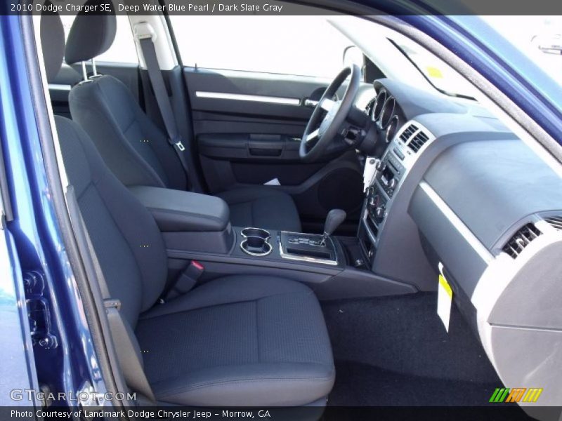 Deep Water Blue Pearl / Dark Slate Gray 2010 Dodge Charger SE