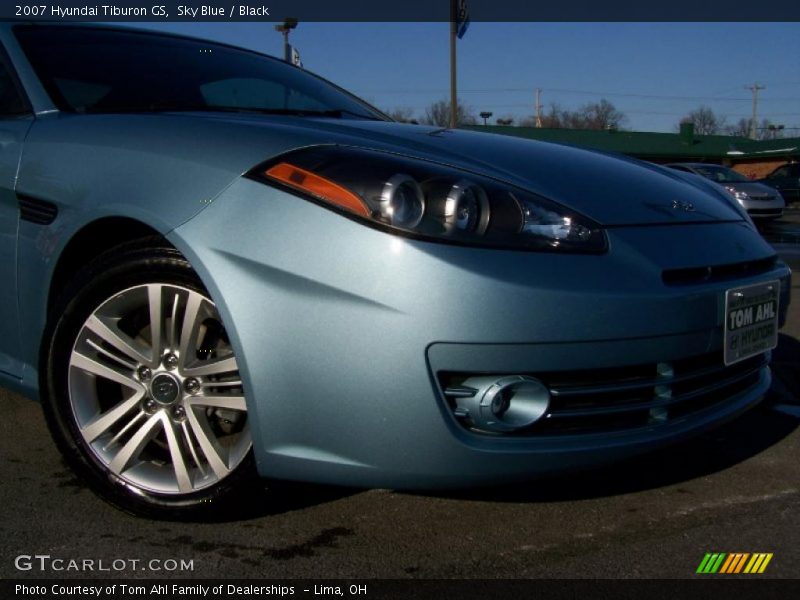 Sky Blue / Black 2007 Hyundai Tiburon GS