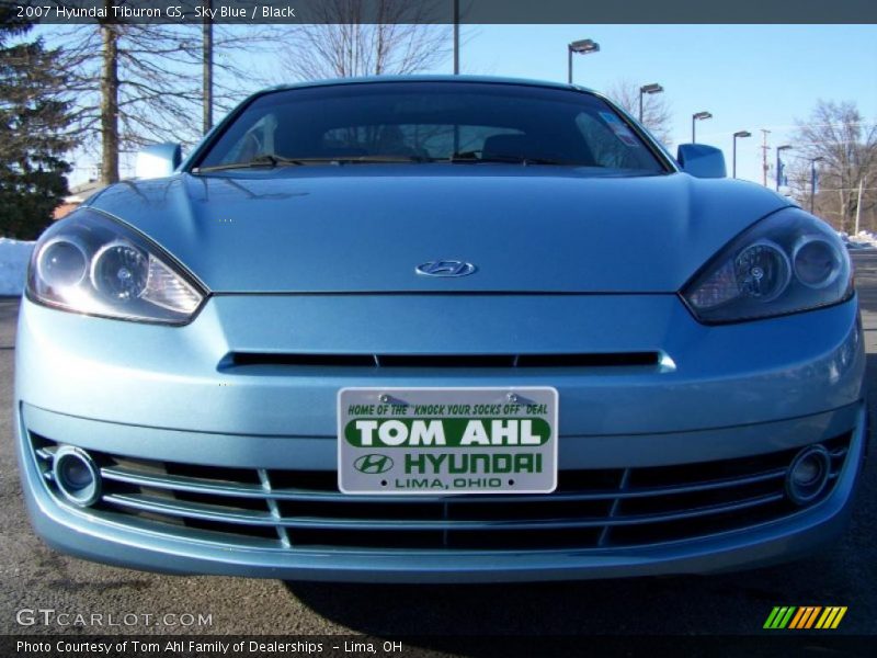 Sky Blue / Black 2007 Hyundai Tiburon GS
