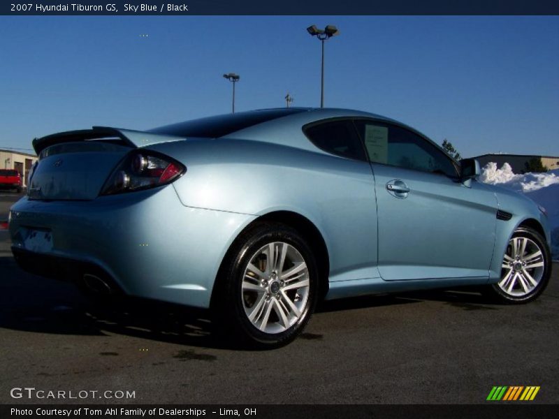 Sky Blue / Black 2007 Hyundai Tiburon GS