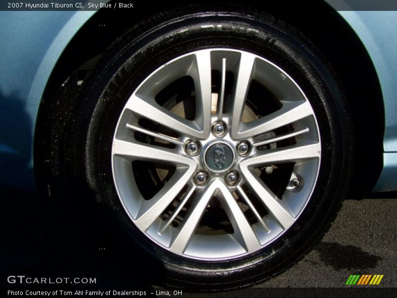 Sky Blue / Black 2007 Hyundai Tiburon GS