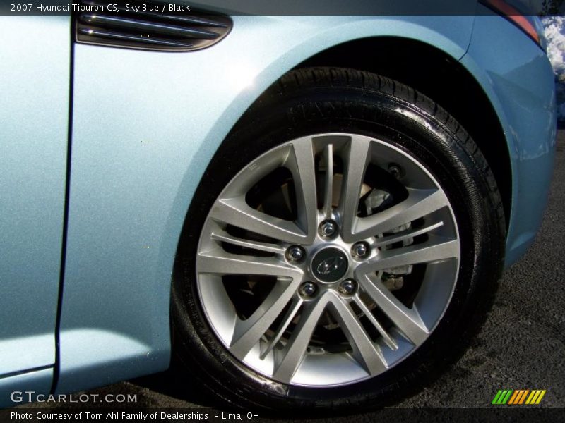 Sky Blue / Black 2007 Hyundai Tiburon GS