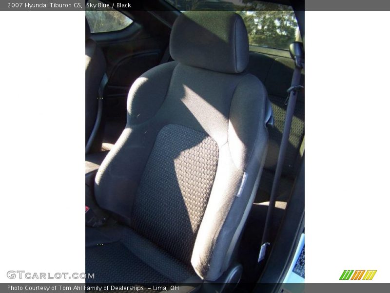 Sky Blue / Black 2007 Hyundai Tiburon GS