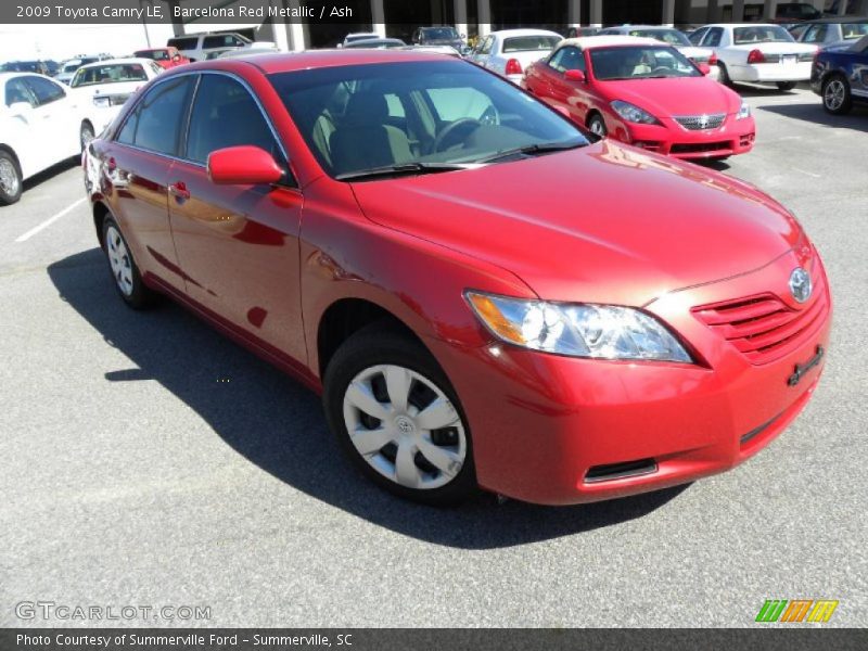 Barcelona Red Metallic / Ash 2009 Toyota Camry LE
