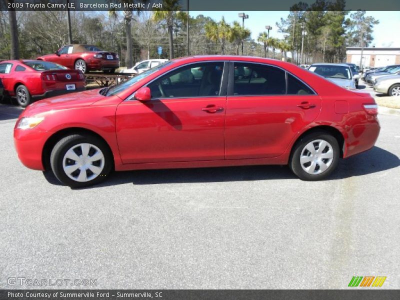 Barcelona Red Metallic / Ash 2009 Toyota Camry LE