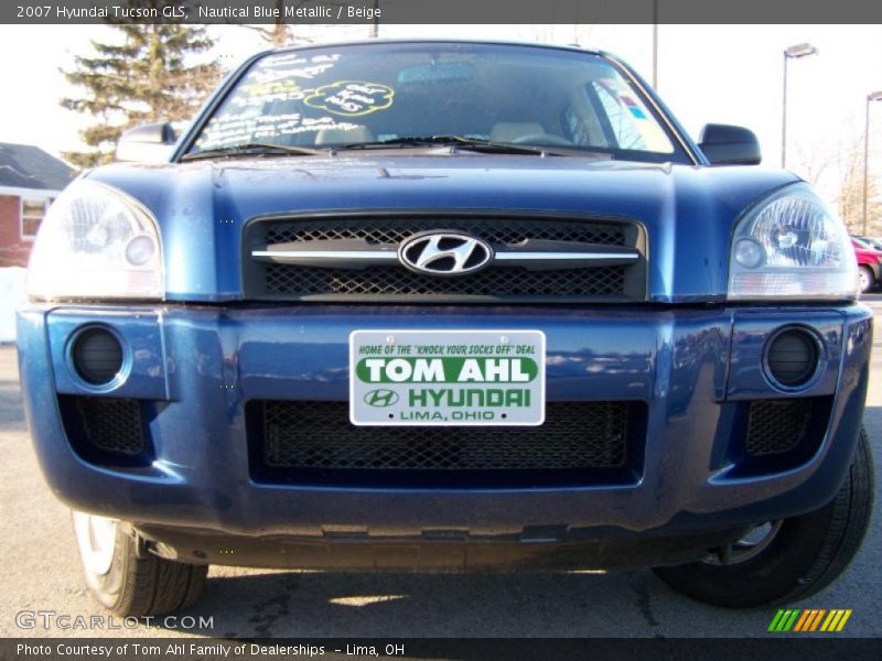 Nautical Blue Metallic / Beige 2007 Hyundai Tucson GLS