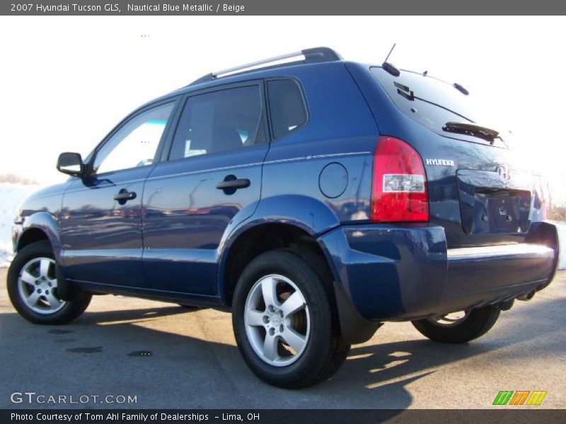 Nautical Blue Metallic / Beige 2007 Hyundai Tucson GLS