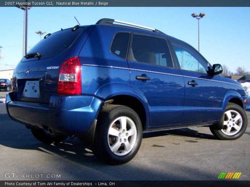 Nautical Blue Metallic / Beige 2007 Hyundai Tucson GLS