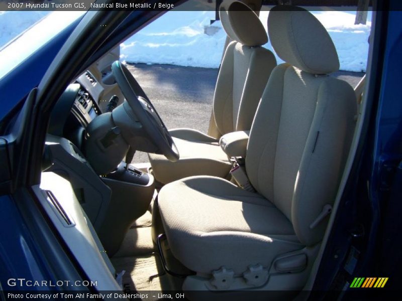 Nautical Blue Metallic / Beige 2007 Hyundai Tucson GLS