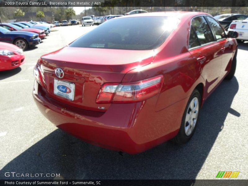 Barcelona Red Metallic / Ash 2009 Toyota Camry LE