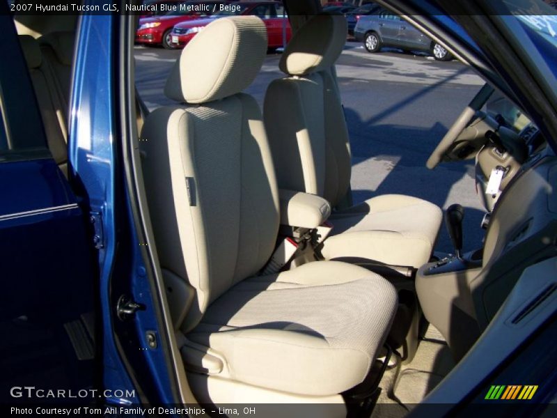 Nautical Blue Metallic / Beige 2007 Hyundai Tucson GLS