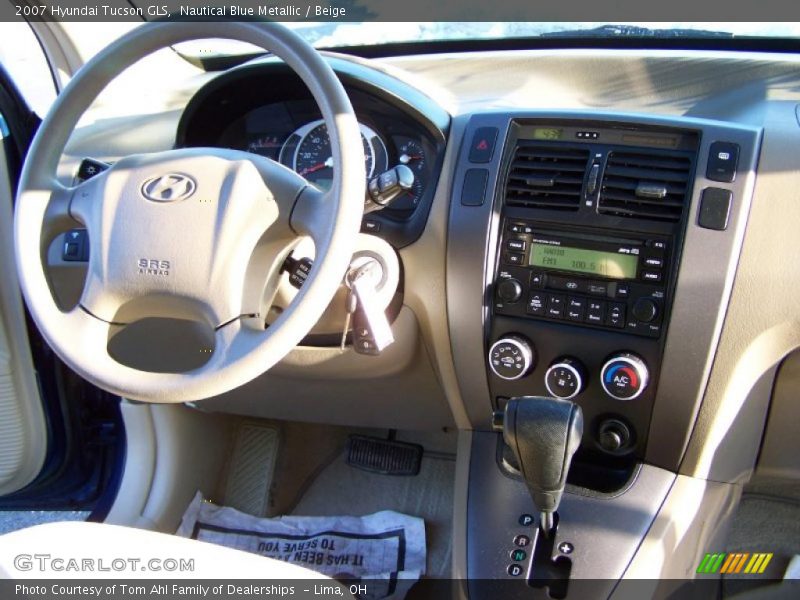 Nautical Blue Metallic / Beige 2007 Hyundai Tucson GLS