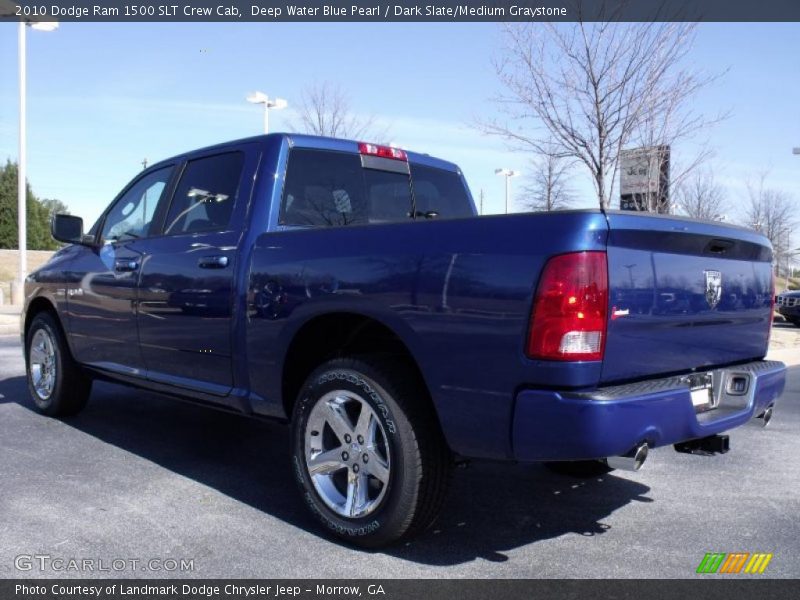 Deep Water Blue Pearl / Dark Slate/Medium Graystone 2010 Dodge Ram 1500 SLT Crew Cab